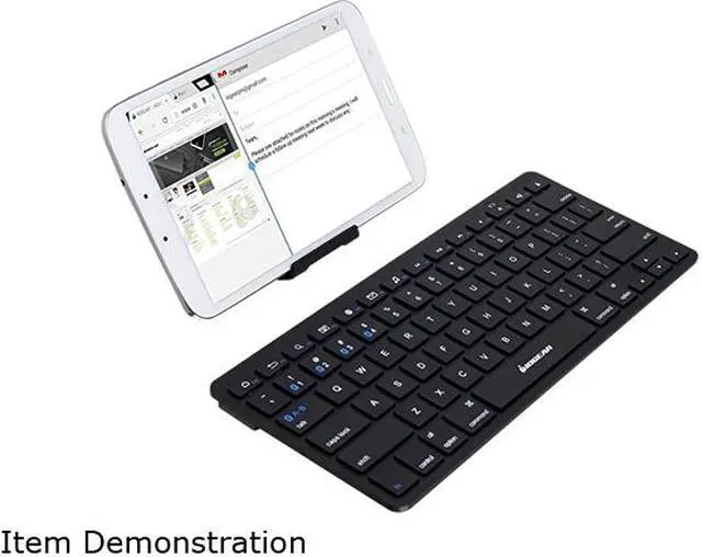Alt view image 4 of 6 - IOGEAR GKB632B Black Bluetooth Wireless Slim Keyboard