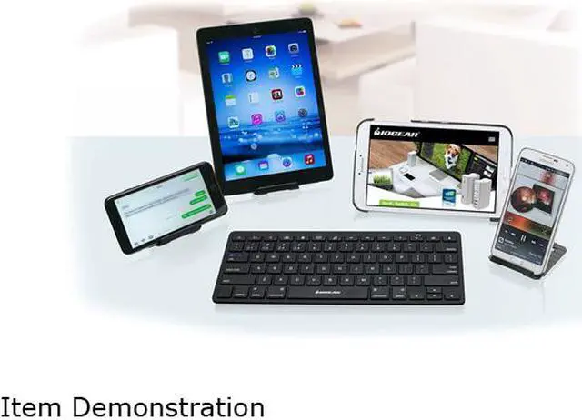 Alt view image 5 of 6 - IOGEAR GKB632B Black Bluetooth Wireless Slim Keyboard