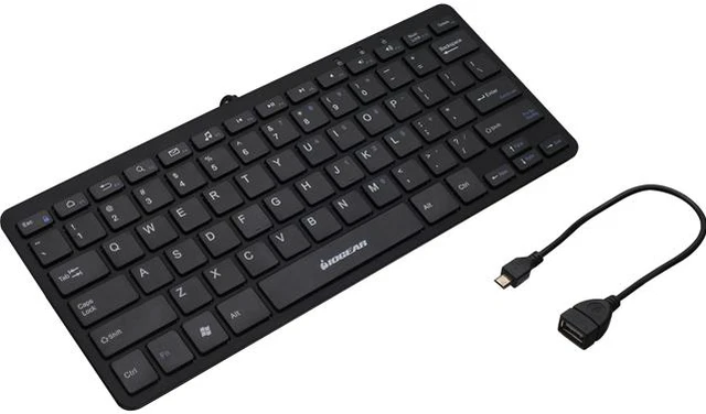 IOGEAR Classroom Portable Wired Keyboard for Tablets with OTG Adapter ...