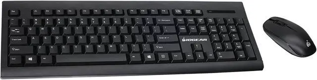 Alt view image 2 of 6 - IOGEAR Long Range 2.4 GHz Wireless Keyboard and Mouse Combo GKM552RB Wireless Keyboard