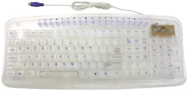 Main image of LOGISYS Computer KB603CL White 107 Normal Keys 19 Function Keys PS/2 Wired Standard Keyboard - OEM
