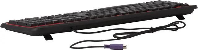 Alt view image 3 of 9 - ATOP ACM-101RB Red/Black 107 Normal Keys PS/2 Standard Matching color Keyboard and mouse combo set - OEM