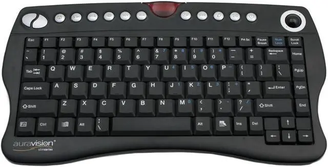 Main image of auravision SN502-02 Black 88 Normal Keys 12 Function Keys RF Wireless Mini keyboard