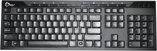 Alt view image 2 of 3 - SIIG JK-US0212-S1 Black 104 Normal Keys USB Streamline Low Profile Multimedia Keyboard