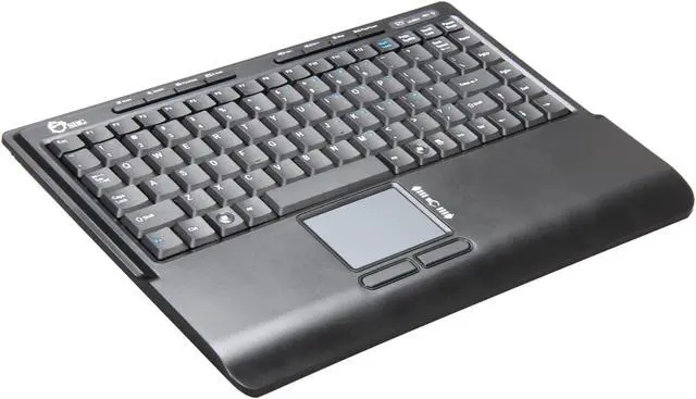 Main image of SIIG JK-WR0312-S1 Black Wireless Multi-Touchpad Mini Keyboard