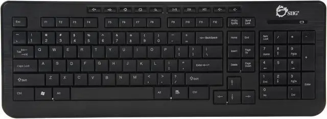 Alt view image 2 of 7 - SIIG JK-WR0812-S1 Black 102 Normal Keys 10 Function Keys USB RF Wireless Slim Multimedia Keyboard & Mouse