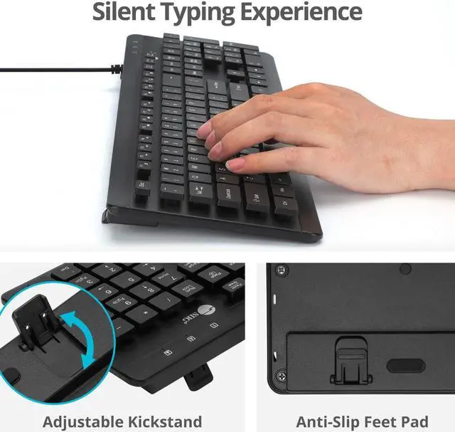 Alt view image 4 of 6 - SIIG Industrial Grade Washable & Dustproof USB Multimedia Keyboard JK-US0U11-S1