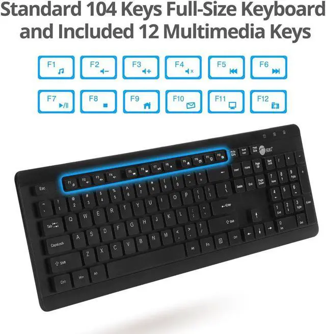 Alt view image 5 of 6 - SIIG Industrial Grade Washable & Dustproof USB Multimedia Keyboard JK-US0U11-S1