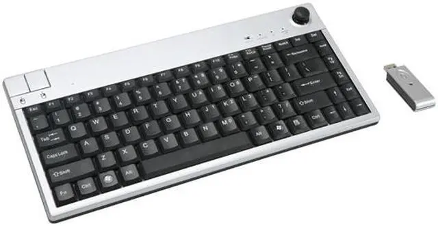 Main image of ione KBP20 Silver & Black 87 Normal Keys RF Wireless Ultra slim size design Keyboard