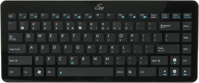 Alt view image 2 of 7 - ASUS 90-XB0E00KM00030 Glittery Black 87 Normal Keys RF 2.4GHz Wireless Slim Eee Keyboard + Mouse Set