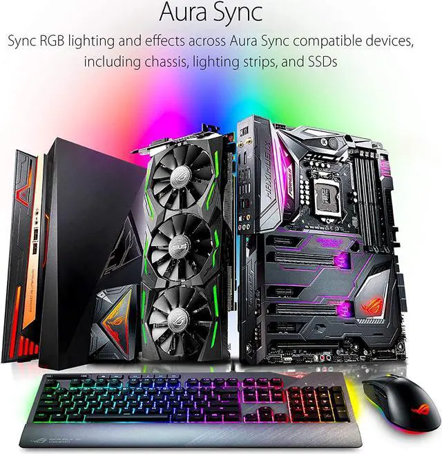 Alt view image 7 of 10 - ASUS ROG Strix Flare (Cherry MX Brown) Aura Sync RGB Mechanical Gaming Keyboard with Switches, Customizable Badge, USB Pass Through and Media Controls