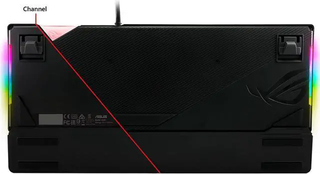 Alt view image 6 of 10 - ASUS ROG Strix Flare Call of Duty: Black Ops 4 Edition Mechanical Gaming Keyboard with Cherry MX Speed Silver Switches, Aura Sync RGB Lighting, Customizable Badge, USB Pass-Through and Media Controls