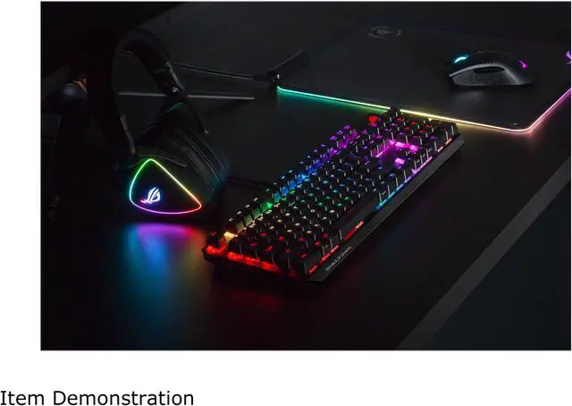 Alt view image 5 of 5 - ASUS ROG Strix Scope RGB Mechanical Gaming Keyboard with Cherry MX Brown Switches, Aura Sync RGB Lighting, Quick-toggle Shortcut, 2X Wider Ergonomic Ctrl Key for Greater FPS Precision