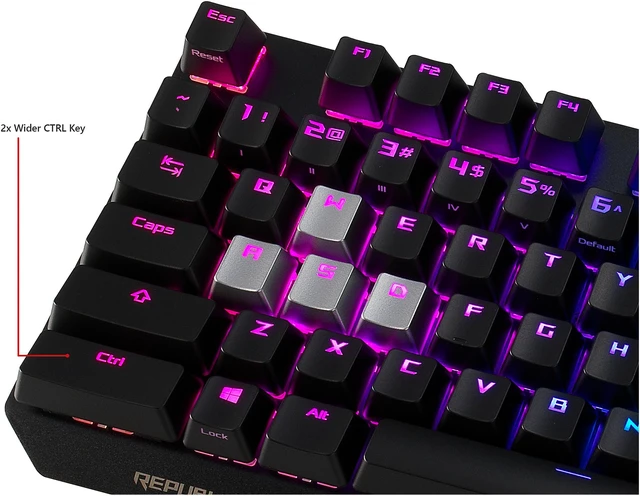 ASUS ROG Strix Scope RGB Mechanical Gaming Keyboard with Cherry MX Blue ...