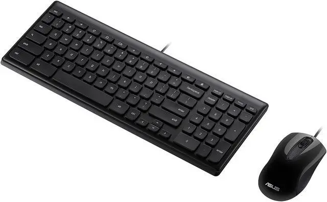 Alt view image 2 of 2 - ASUS Chrome OS USB Keyboard and Optical Mouse Combo for Google Chrome Operating System (US Layout, QWERTY, USB Type-A)
