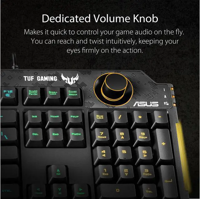 Alt view image 4 of 6 - ASUS RA04 TUF Gaming K1 Membrane Gaming Keyboard