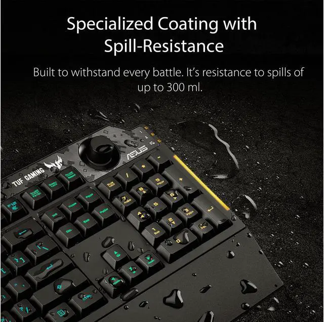 Alt view image 5 of 6 - ASUS RA04 TUF Gaming K1 Membrane Gaming Keyboard