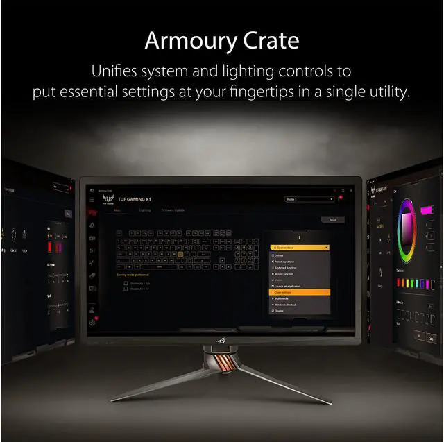 Alt view image 6 of 6 - ASUS RA04 TUF Gaming K1 Membrane Gaming Keyboard
