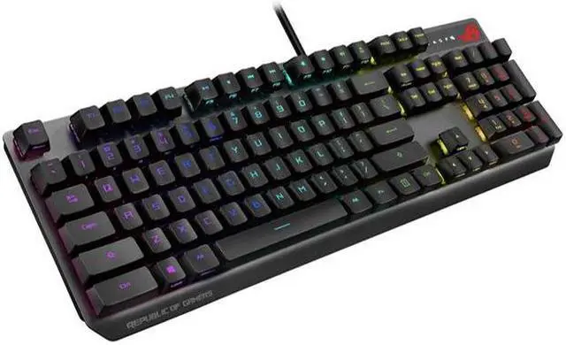 Alt view image 2 of 12 - ASUS XA05 ROG Strix Scope RX/RD/US Mechanical Gaming Keyboard with ROG RX Red Optical Mechanical Switch