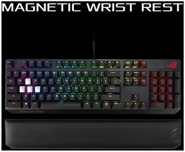 Alt view image 6 of 6 - ASUS 90MP01I0-B0UA00 ROG Strix Scope Deluxe Gaming Keyboard