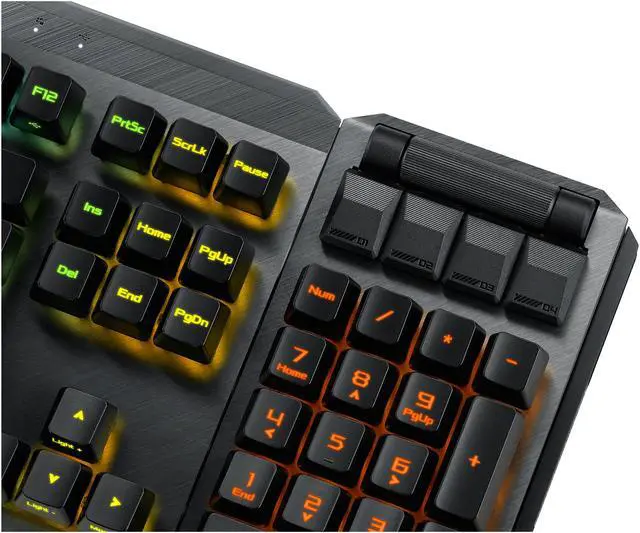 Alt view image 6 of 10 - ASUS MA02 ROG Claymore II Wireless Modular Gaming Mechanical Keyboard with ROG RX Blue Switches, detachable numpad & wrist rest