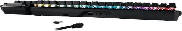 Alt view image 10 of 10 - ASUS MA02 ROG Claymore II Wireless Modular Gaming Mechanical Keyboard with ROG RX Blue Switches, detachable numpad & wrist rest