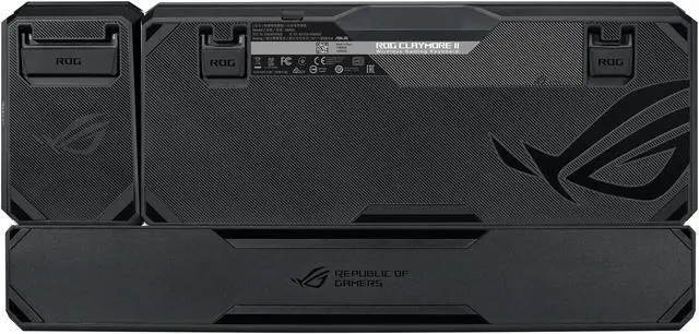 Alt view image 5 of 10 - ASUS MA02 ROG Claymore II Wireless Modular Gaming Mechanical Keyboard with ROG RX Blue Switches, detachable numpad & wrist rest