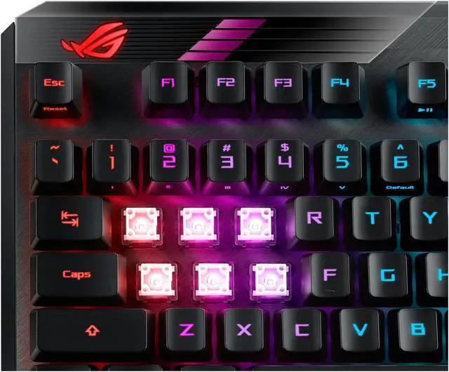 Alt view image 7 of 10 - ASUS MA02 ROG Claymore II Wireless Modular Gaming Mechanical Keyboard with ROG RX Blue Switches, detachable numpad & wrist rest