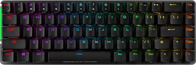 ASUS ROG Falchion Wireless 65% Mechanical Gaming Keyboard (68 Keys, Aura  Sync RGB, Extended Battery Life, Interactive Touch Panel, PBT Keycaps,  Cherry MX Blue Switches, Keyboard Cover Case) 