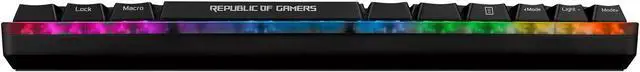 Alt view image 9 of 12 - ASUS ROG Falchion Wireless 65% Mechanical Gaming Keyboard (68 Keys, Aura Sync RGB, Extended Battery Life, Interactive Touch Panel, PBT Keycaps, Cherry MX Blue Switches, Keyboard Cover Case)