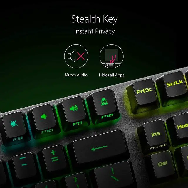 Alt view image 7 of 9 - ASUS XA05 ROG Strix Scope RX/BL/US Mechanical Gaming Keyboard with ROG NX Blue Optical Mechanical Switches