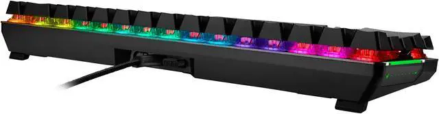 Alt view image 9 of 10 - ASUS ROG Falchion NX 65% Wireless RGB Mechanical Gaming Keyboard - ROG NX Red Linear Switches, PBT Doubleshot Keycaps, Wired / 2.4G Hz, Touch Panel, Keyboard Cover Case, Macro Support - Black