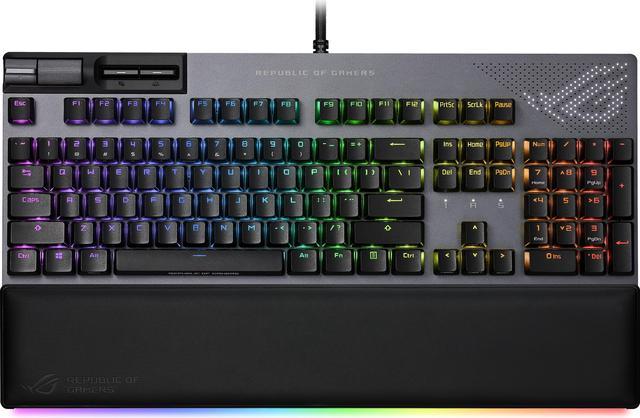 ASUS XA07 ROG Strix Flare II Animate 100% RGB Gaming Keyboard with  Hot-swappable ROG NX Brown Tactile Switches