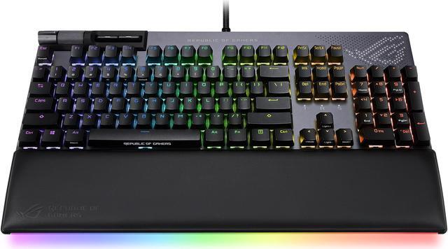 Alt view image 4 of 10 - ASUS XA07 ROG Strix Flare II Animate 100% RGB Gaming Keyboard with Hot-swappable ROG NX Red Linear and Swift Switches