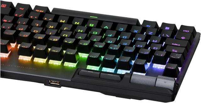 Alt view image 8 of 10 - ASUS XA07 ROG Strix Flare II Animate 100% RGB Gaming Keyboard with Hot-swappable ROG NX Red Linear and Swift Switches