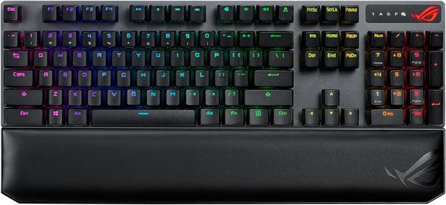 ASUS ROG Strix Scope NX Wireless Deluxe Gaming Keyboard Tri-Mode  Connectivity (2.4GHz RF, Bluetooth, Wired), ROG NX Red Mechanical Switches,  PBT Keycaps, Aura Sync RGB, Magnetic Wrist Rest, Black Gaming Keyboards