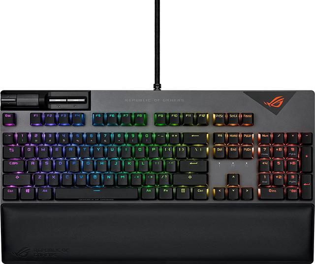 ASUS ROG Strix Scope NX TKL Deluxe | 80% RGB Gaming Mechanical Keyboard,  ROG NX Red Linear Switches, Aluminum Top-Plate, Detachable Cable, Media  Keys
