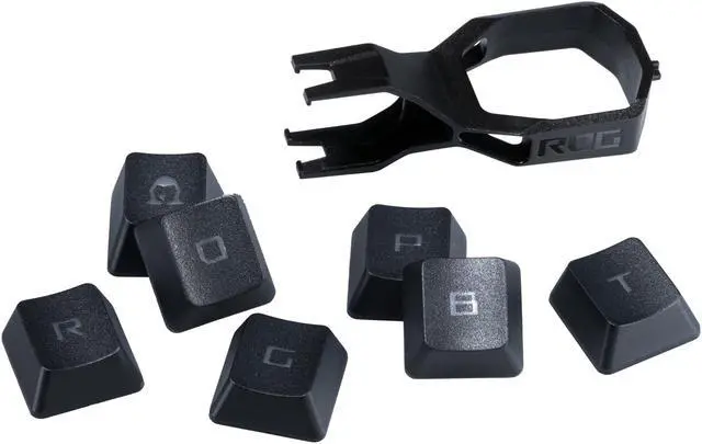 Alt view image 5 of 8 - ASUS ROG PBT Doubleshot Keycap Set for ROG RX Switches, black