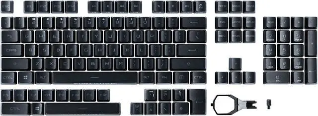 Main image of ASUS ROG PBT Doubleshot Keycap Set for ROG RX Switches, black