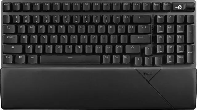 Alt view image 2 of 11 - ASUS ROG Strix Scope II 96 Wireless Gaming Keyboard, Tri-Mode Connection, Dampening Foam & Switch-Dampening Pads, Hot-Swappable Pre-lubed ROG NX Snow Switches, PBT Keycaps, RGB-Black