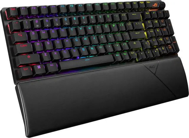 Alt view image 9 of 11 - ASUS ROG Strix Scope II 96 Wireless Gaming Keyboard, Tri-Mode Connection, Dampening Foam & Switch-Dampening Pads, Hot-Swappable Pre-lubed ROG NX Snow Switches, PBT Keycaps, RGB-Black