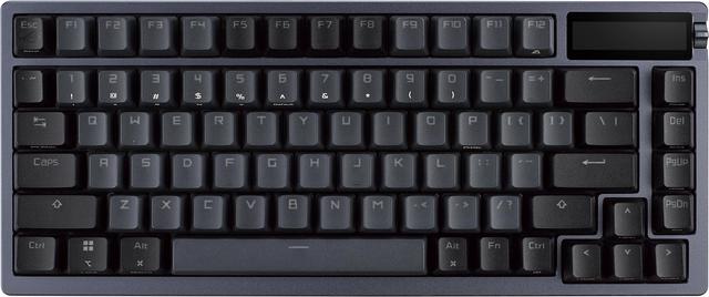 Alt view image 5 of 8 - ASUS ROG Azoth 75 Wireless DIY Custom Gaming Keyboard, OLED display, Gasket-Mount, Three-Layer Dampening, Hot-Swappable Pre-lubed ROG NX Snow Switches & Keyboard Stabilizers, PBT Keycaps, RGB