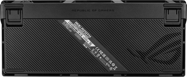 Alt view image 6 of 8 - ASUS ROG Azoth 75 Wireless DIY Custom Gaming Keyboard, OLED display, Gasket-Mount, Three-Layer Dampening, Hot-Swappable Pre-lubed ROG NX Snow Switches & Keyboard Stabilizers, PBT Keycaps, RGB