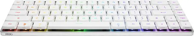 Alt view image 5 of 9 - ASUS ROG Falchion RX Low Profile 65% Compact Wireless Gaming Keyboard, Pre-lubed ROG RX Blue Low-Profile Optical Switches, Tri-mode Connection, MacOS Support, ABS Keycaps, RGB-White