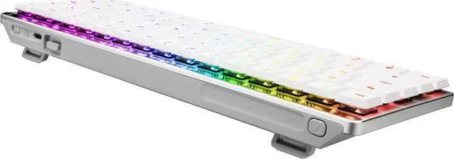 Alt view image 6 of 9 - ASUS ROG Falchion RX Low Profile 65% Compact Wireless Gaming Keyboard, Pre-lubed ROG RX Blue Low-Profile Optical Switches, Tri-mode Connection, MacOS Support, ABS Keycaps, RGB-White