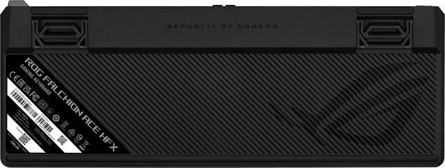 Alt view image 3 of 11 - ASUS ROG Falchion Ace HFX 65% compact gaming keyboard - ROG HFX magnetic switches, 8000Hz polling rate, three-layer dampening foam, silicone gasket mount, interactive touch panel, dual USB-C® ports
