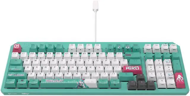 Main image of ASUS TUF Gaming K3 Gen II Hatsune Miku Edition Optical-Mechanical RGB Keyboard with IP57 Waterproof and Dust Resistance