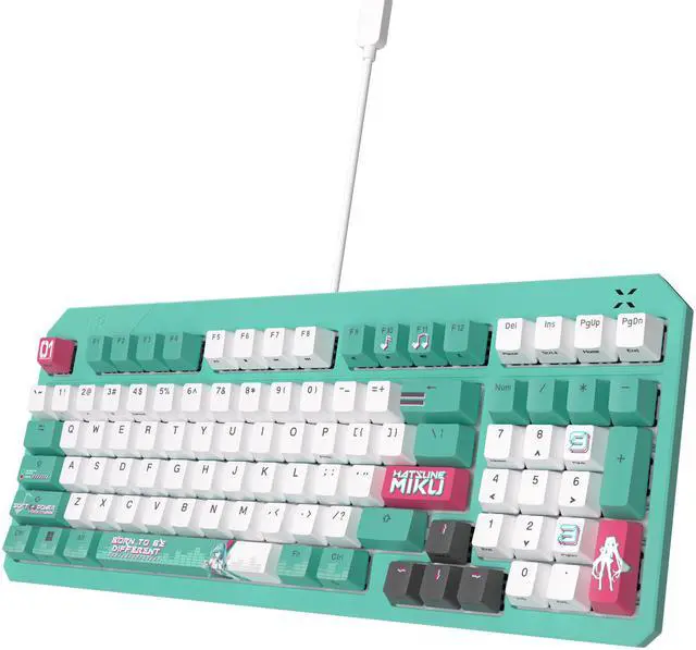 Alt view image 5 of 6 - ASUS TUF Gaming K3 Gen II Hatsune Miku Edition Optical-Mechanical RGB Keyboard with IP57 Waterproof and Dust Resistance