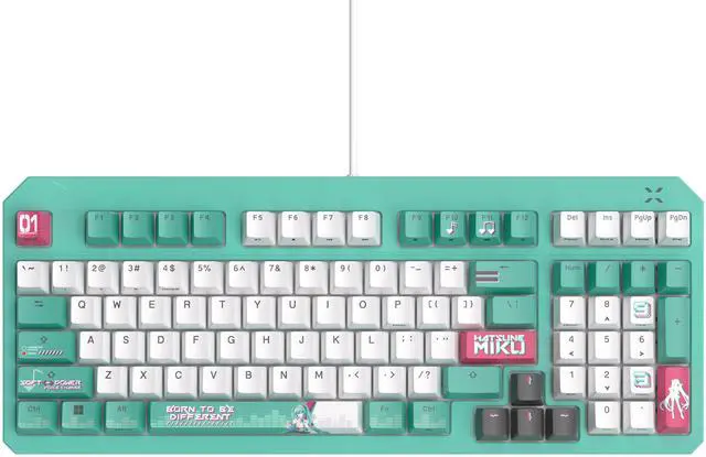 Alt view image 2 of 6 - ASUS TUF Gaming K3 Gen II Hatsune Miku Edition Optical-Mechanical RGB Keyboard with IP57 Waterproof and Dust Resistance