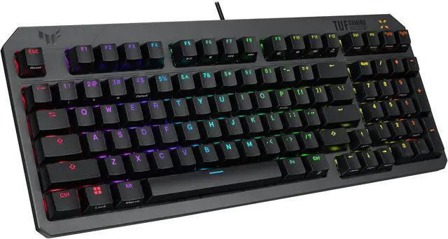 Alt view image 3 of 8 - ASUS TUF Gaming K3 Gen II keyboard - compact 97-key layout, optical-mechanical RGB switches, detachable top plate, and Aura Sync